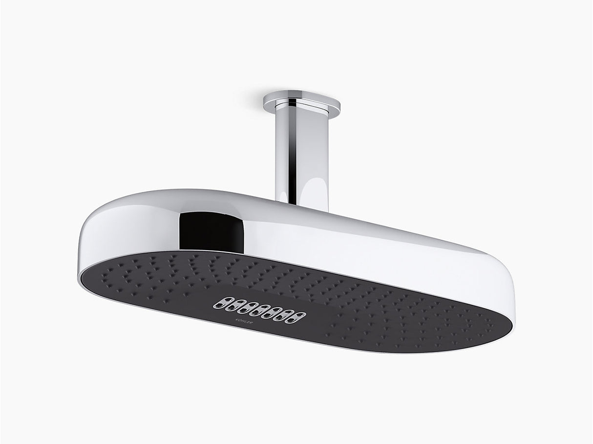 STATEMENT 2FLOW DEEPMSG RAINHEAD SHOWER - KOHLER LUXURY - ( POLISHED CHROME - LUXURY - 0x453 mm - 0inchX18inch )