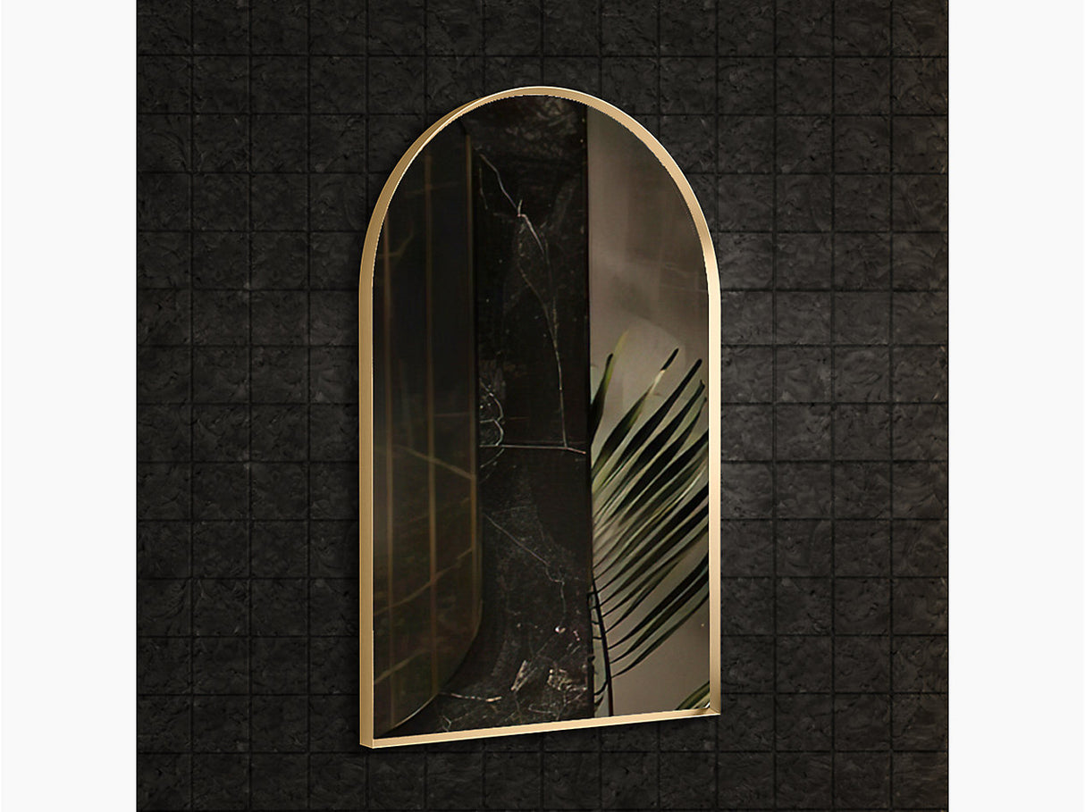 ESSENTIAL ARCH FRAMED MIRROR - KOHLER POPULAR - ( BRUSHED GOLD - POPULAR - 900x600 mm - 36inchX24inch )