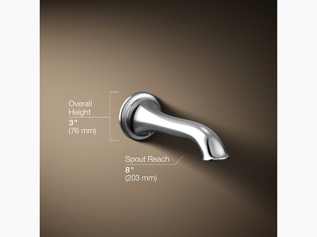 ARTIFACTS WALL-MOUNT BATH SPOUT WITH FLARE DESIGN - KOHLER LUXURY - ( - LUXURY - 0x0 mm - 0inchx0inch )