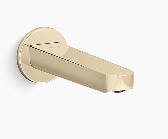 ACCLIV WALL MOUNT BATH SPOUT WITHOUT DIVERTER-KOHLER POPULAR-( FRENCH GOLD - POPULAR - 0x38 mm - 0inchX1.52inch )