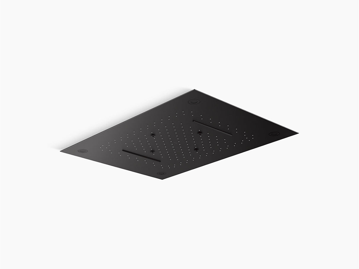LOURE-RECTANGLE MF RAINPANEL(600 X 800) - KOHLER LUXURY - ( MATTE BLACK - LUXURY - 0x0 mm - 0inchx0inch )
