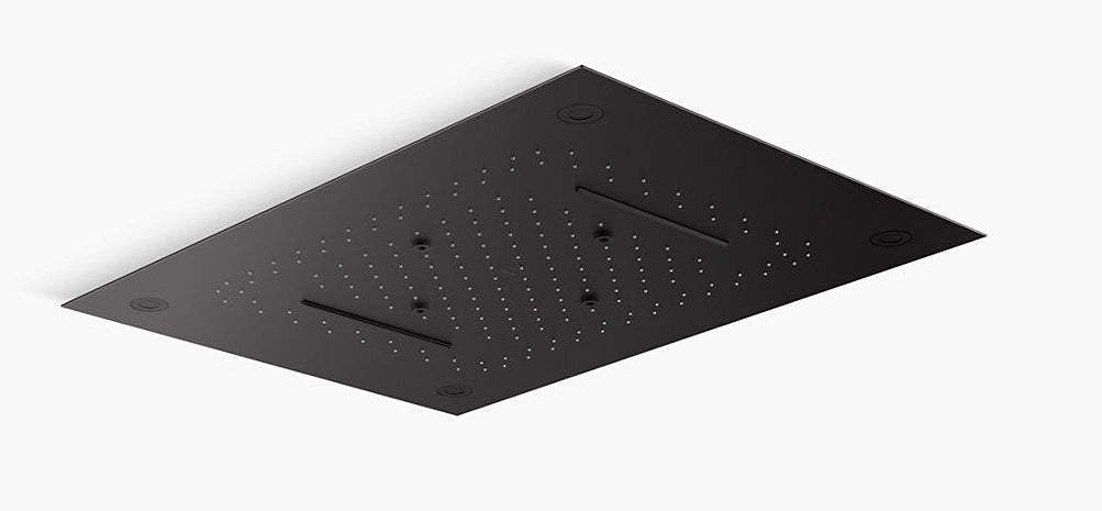LOURE-RECTANGLE MF RAINPANEL(600 X 800) - KOHLER LUXURY - ( MATTE BLACK - LUXURY - 0x0 mm - 0inchx0inch)