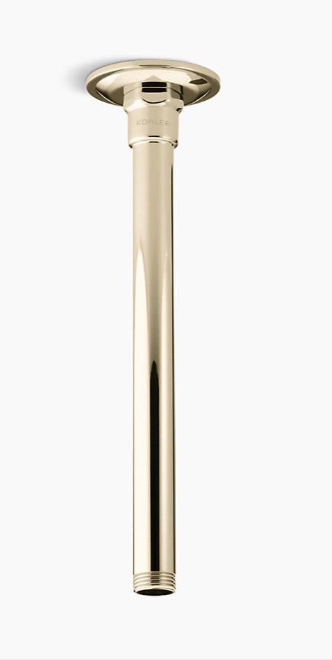 RAINFOREST-CEILING MOUNT SHOWER ARM - KOHLER PREMIUM - ( FRENCH GOLD - PREMIUM - 0x254 mm - 0inchX10inch )