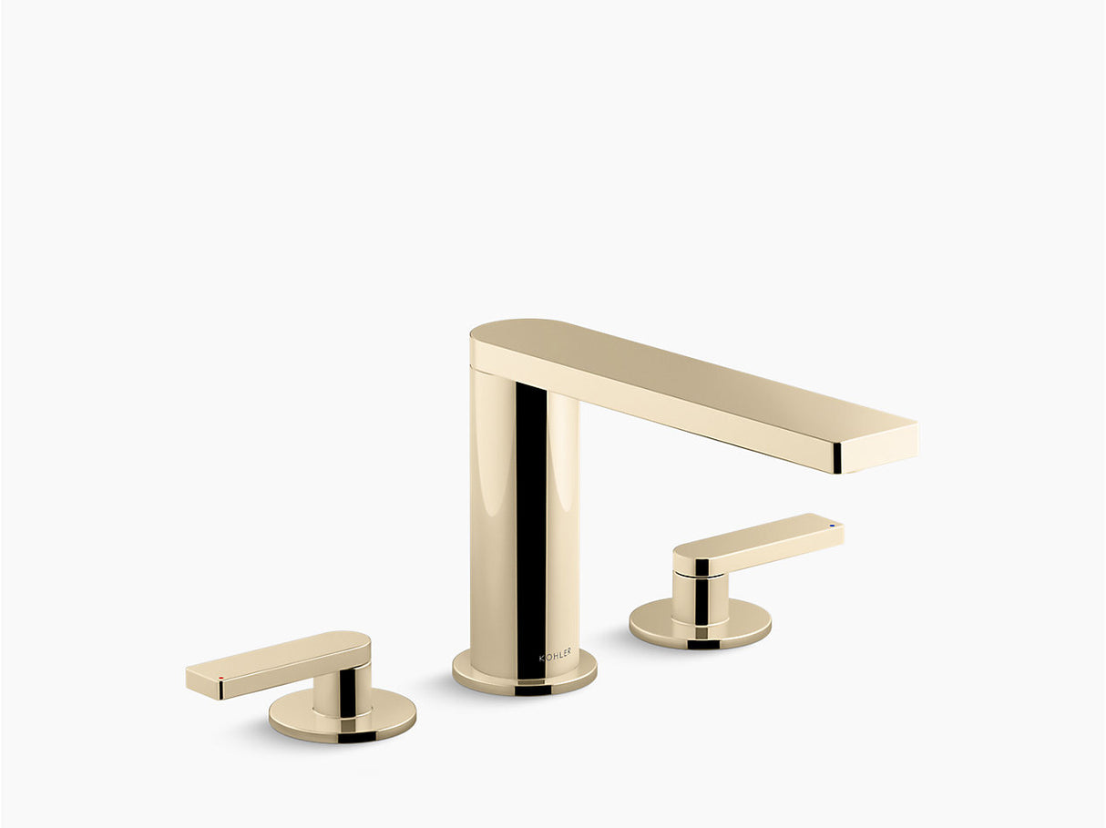 COMPOSED 2H DECK MOUNT BATH FCT-LEVER - KOHLER LUXURY - ( FRENCH GOLD - LUXURY - 0x0 mm - 0inchX0inch )