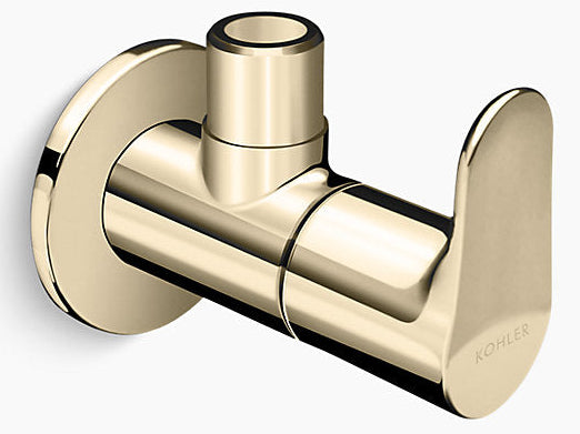 JULY-ANGLE VALVE W/FLANGE - KOHLER POPULAR - ( FRENCH GOLD - POPULAR - 0x0 mm - 0inchX0inch )