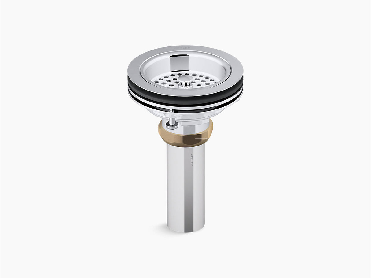 (PRUN)DUOSTRAINER SINK DRAIN AND STRAINER WITH TAILPIECE - KOHLER LUXURY - ( CHROME - LUXURY - 0x0 mm - 0inchX0inch )