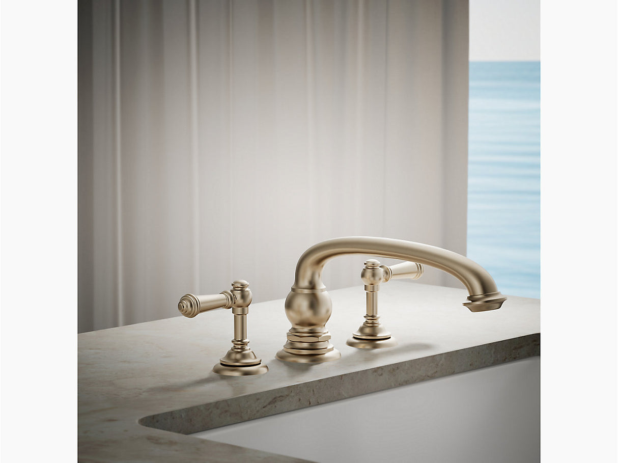 ARTIFACTS DECK-MOUNT BATH FAUCET HANDLE TRIM - KOHLER LUXURY - ( BRUSHED BRONZE - LUXURY - 0x0 mm - 0inchX0inch )