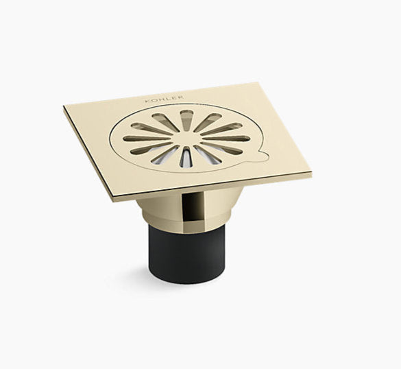 FLOOR DRAIN - KOHLER POPULAR - ( FRENCH GOLD - POPULAR - 0x100 mm - 0inchX4inch )