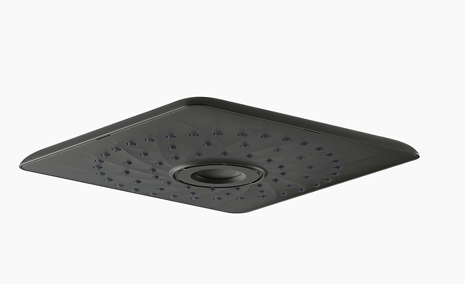 RAIN MAX SQUARE RH DUAL CORE SHOWERHEAD - KOHLER PREMIUM - ( BLACK MATT - PREMIUM - 256x256 mm - 10.2inchX10.2inch )