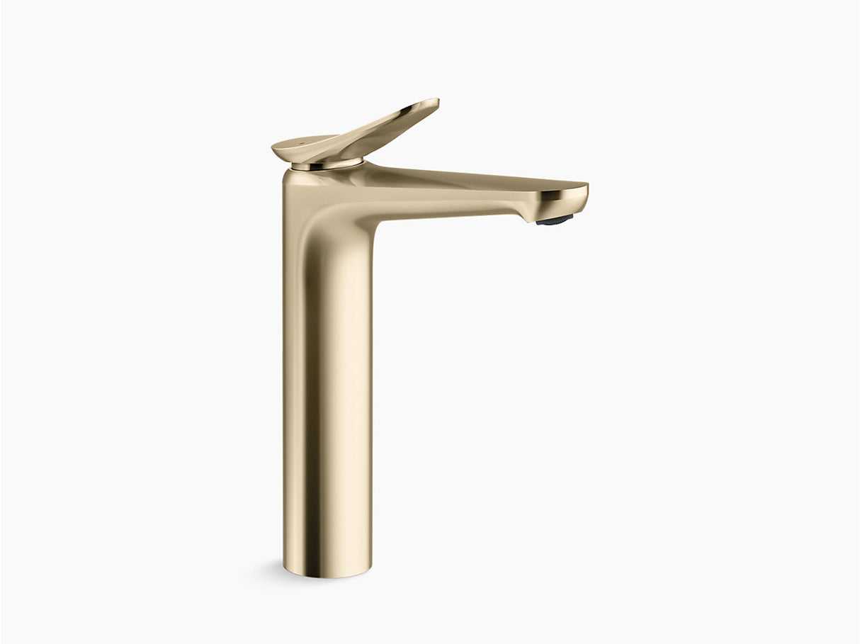 FLUENCE TALL LAV FAUCET WO DRAIN - KOHLER PREMIUM - ( VIBRANT FRENCH GOLD - PREMIUM - 0x15 mm - 0inchX0.5inch )
