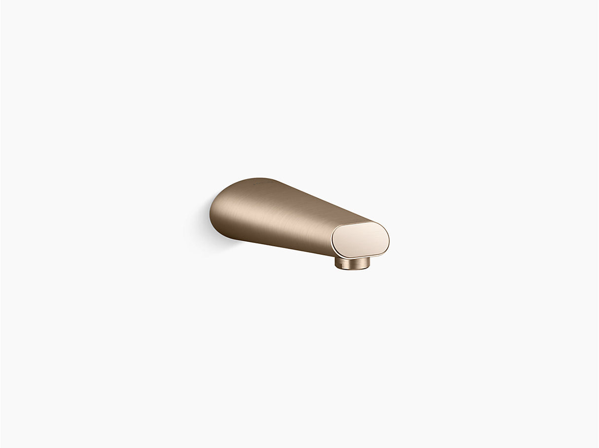 COMPLEMENT.PLAIN BATH SPOUT W/O DIVERTER - KOHLER POPULAR - ( BRUSHED BRONZE - POPULAR - 0x0 mm - 0inchx0inch )
