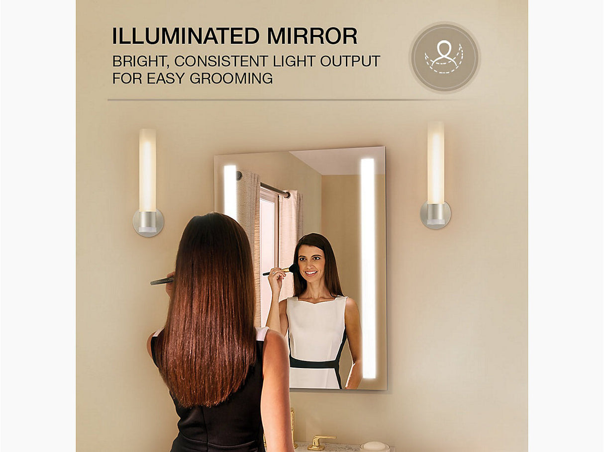 RECT. COLUMN LIGHTED MIRROR - KOHLER LUXURY-(LUXURY-1016x762 mm - 40inchX30inch )