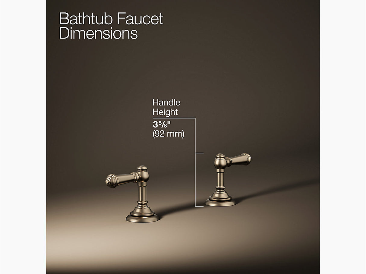 ARTIFACTS DECK-MOUNT BATH FAUCET HANDLE TRIM - KOHLER LUXURY - ( BRUSHED BRONZE - LUXURY - 0x0 mm - 0inchX0inch )