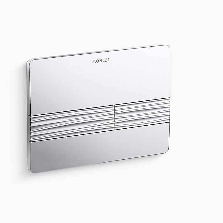 RIVERIA DUAL-FLUSH FACEPLATE MECHANICAL - KOHLER POPULAR - ( POLISHED CHROME - POPULAR - 225x160 mm - 6inchX0inch )
