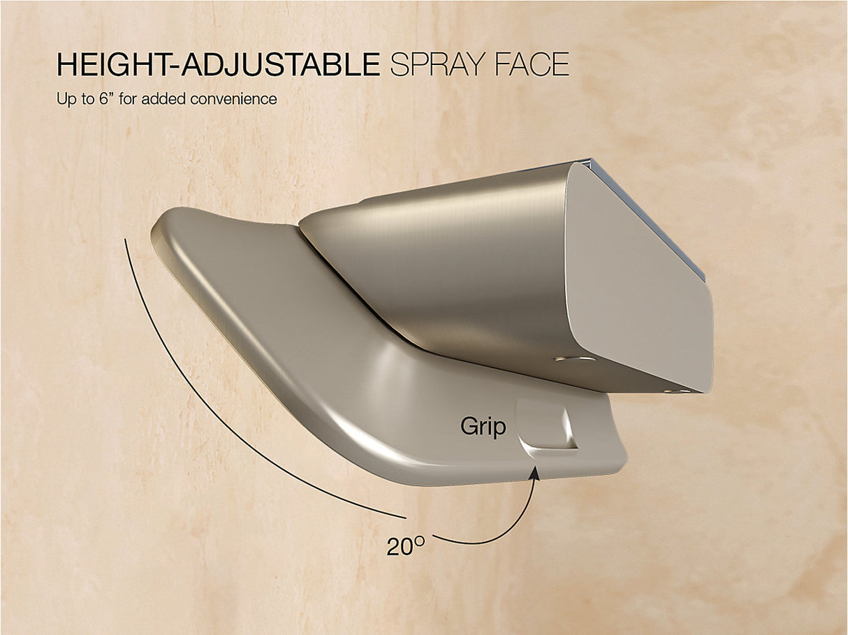 SHOULDER-HEIGHT TWO-FUNCTION SHOWERHEAD, 12.5 LPM - KOHLER PREMIUM - ( POLISHED CHROME - PREMIUM - 341x152 mm - 13.64inchX6.08inch )