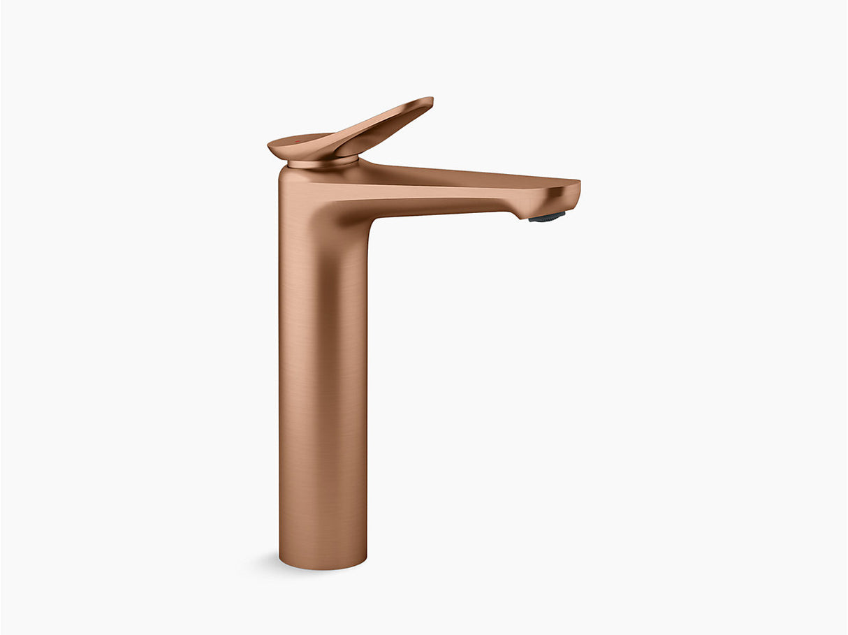 FLUENCE TALL LAV SINGLE FAUCET W/O DRAIN - KOHLER PREMIUM - ( VIBRANT BRUSHED ROSE GOLD - PREMIUM - 0x15 mm - 0inchX0.5inch )