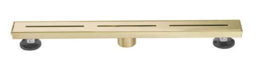 SHOWER LINEAR DRAIN CENTRE OUTLET - AUGA -  ( GOLD -  - 900x50 mm - 36inchX2inch )