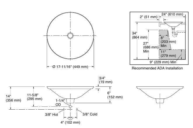 BRIOLETTE TABLE MOUNT WASH BASIN - KOHLER LUXURY - ( ICE - LUXURY - 0x0 mm - 0inchx0inch )