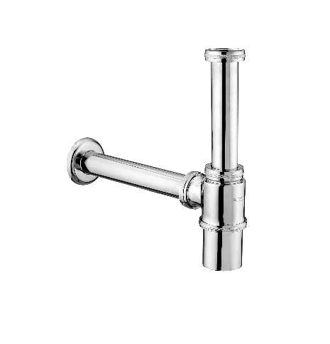 BOTTLE TRAP WITH 12 LONG BRASS PIPE - IPM - ( CHROME - ALLIED - 0x15 mm - 0inchX0.6inch )