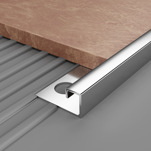 SS 304 TILE TRIM - TILE TRIMS - (MATT ROSE GOLD - FALDU - 2400x11x11 mm - 96inchX0.44inchX0.44inch)