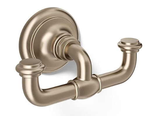 ARTIFACTS DOUBLE ROBE HOOK - KOHLER LUXURY - ( VIBRANT BRUSHED BRONZE - LUXURY - 0x0 mm - 0inchX0inch )