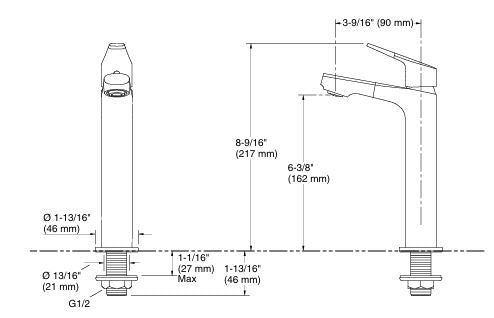 APT CURV TALL PILLAR TAP - KOHLER POPULAR -  ( CHROME - POPULAR - 0x0 mm - 0inchx0inch )