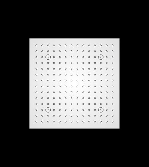 SS CEILING SHWR 2 FUNC( RAIN&MIST )W/KIT - AQUANT - ( CHROME - - 320x320 mm - 12.8inchX12.8inch )