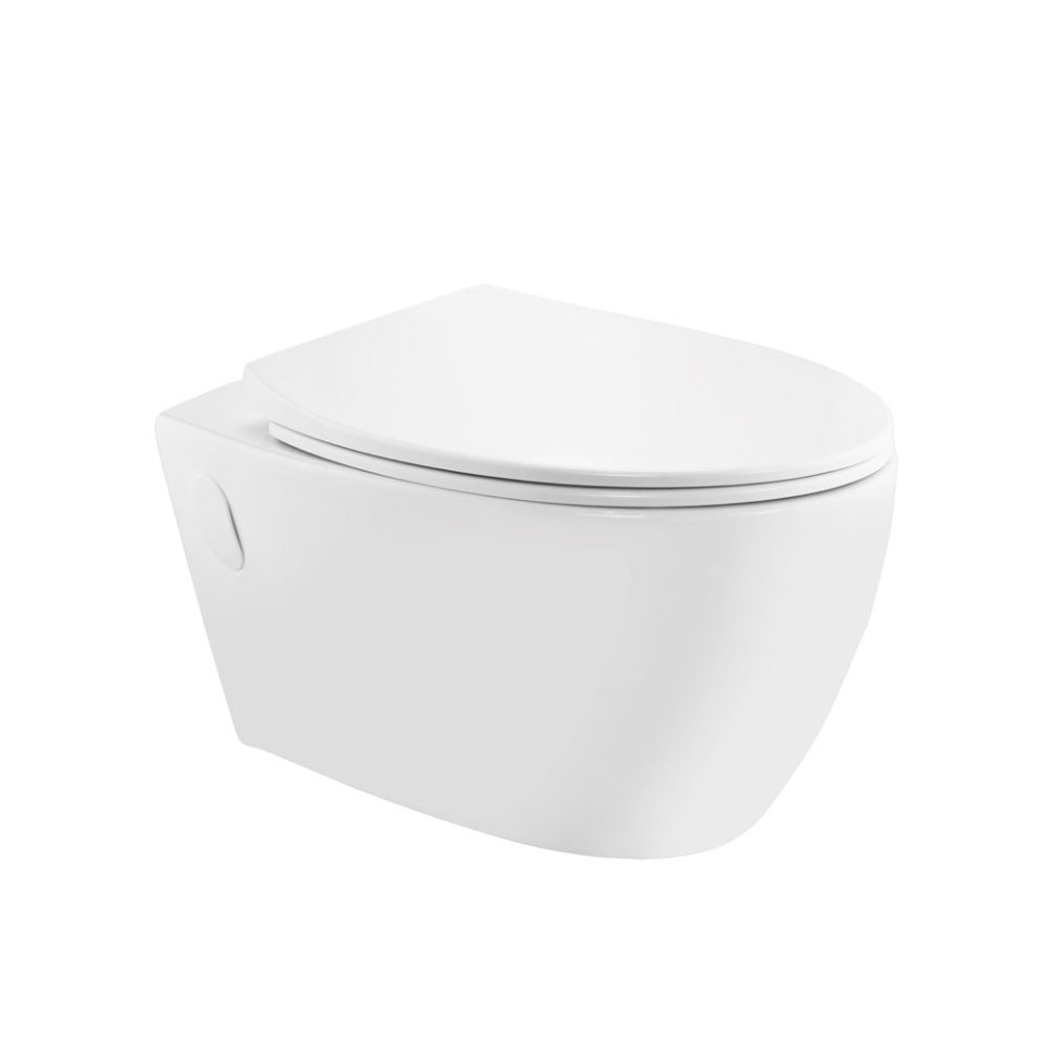 WALL HUNG WC RIMLESS W/SEAT COVER ( BOLT DISTANCE 7INCH OR 9INCH)-JAQUAR SWARE-(390x570x365mm-15.5x22.5x14.5inch)