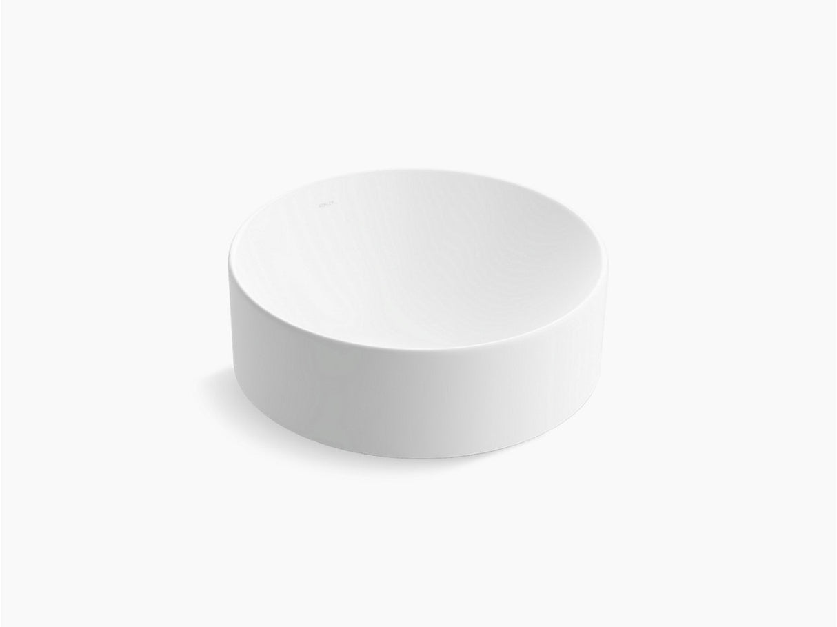 ROUND TABLE TOP BASIN W/O FAUCET HOLE - KOHLER PREMIUM -  ( WHITE - PREMIUM - 0x413 mm - 16inchX0inch )