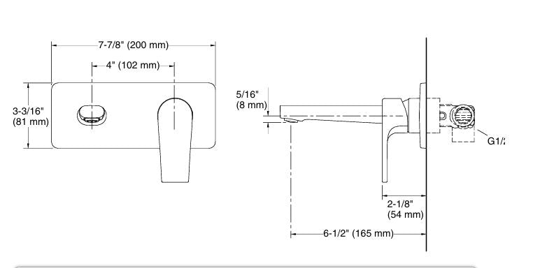 APT FLUX SC WM LAV FAUCET TRIM W/O DRAIN - KOHLER POPULAR - ( CHROME - POPULAR - 0x0 mm - 0inchx0inch )