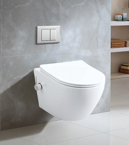 W/H WC RIMLESS W/UF S/CVR&IN BUILT JET ( BOLT DISTANCE 7INCH) - AQUANT - ( WHITE - - 0x0 mm - 0inchx0inch )