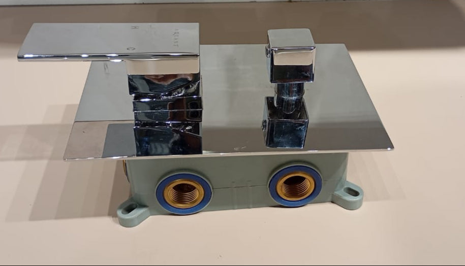 SINGLE LEVER DIVERTER 2 IN 4 OUTLETS - AQUANT -  ( CHROME -130X190mm -5.2inchx7.6inch )