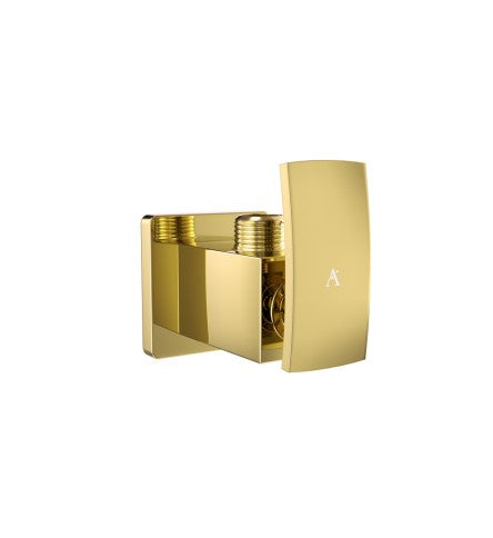 ANGLE COCK W/FLANGE - ARTIZE FAUCET - ( GOLD BRIGHT PVD - XQUISITE - 0x15 mm - 0inchX0.5inch )