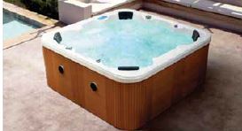 ZARYA SPA (HT-900MM) W/O SKIRTI - OYSTER - ( - ZARYA - 2240x2240 mm - 89.6inchX89.6inch )