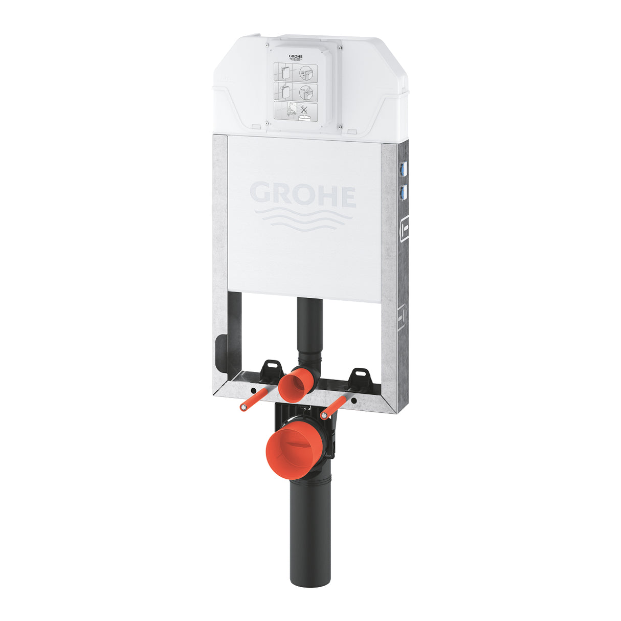 UNISET HALF FRAME FLUSHING CISTERN-SLIM- 3-6 L - GROHE - ( CHROME - G3 - UNISET - 0x0 mm - 0inchX0inch )