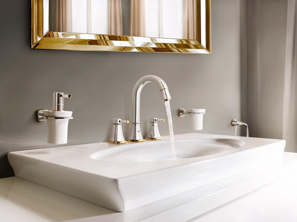 GRANDERA 3-HOLE BASIN MIXER WITH POP-UP, M SIZE - GROHE -  ( CHR-GOLD - G5 - GRANDERA - 0x15 mm - 0inchX0.6inch )