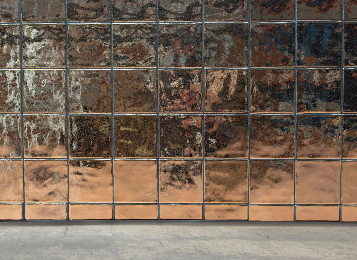 ZELIJ GOLD CRAQUELE HL-SPAIN -(100x100 mm - 4inchX4inch )