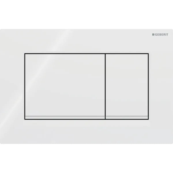 ACTUATOR PLATE SIGMA 20 SQUARE - GEBERIT - ( WHITE - SIGMA - 600x400 mm - 24inchX16inch )
