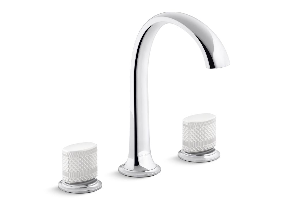 SCRIPT SINK FAUCET ARCH SPOUT WITH PORCELIAN KNOB HANDLE - KOHLER LUXURY - ( CHROME - LUXURY - 0x0 mm - 0inchX0inch )