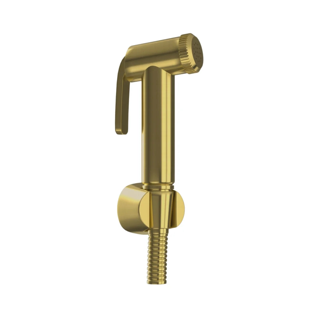 HEALTH FAUCET WITH 1.2 MTR METAL TUBE - JAQUAR FAUCETS - ( GOLD DUST - ALLIED - 0x15 mm - 0inchX0.5inch )