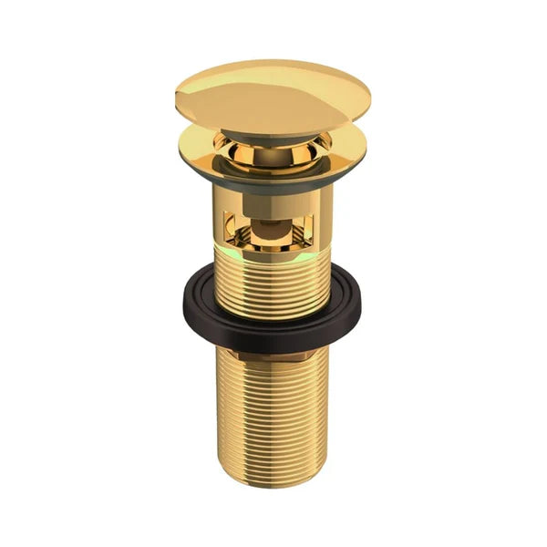 (PRUN) CLICK CLACK POP-UP WASTE COUPLING HALF THREAD - JAQUAR FAUCETS -  ( GOLD - ALLIED - 0x32 mm - 1.28inchX0inch )