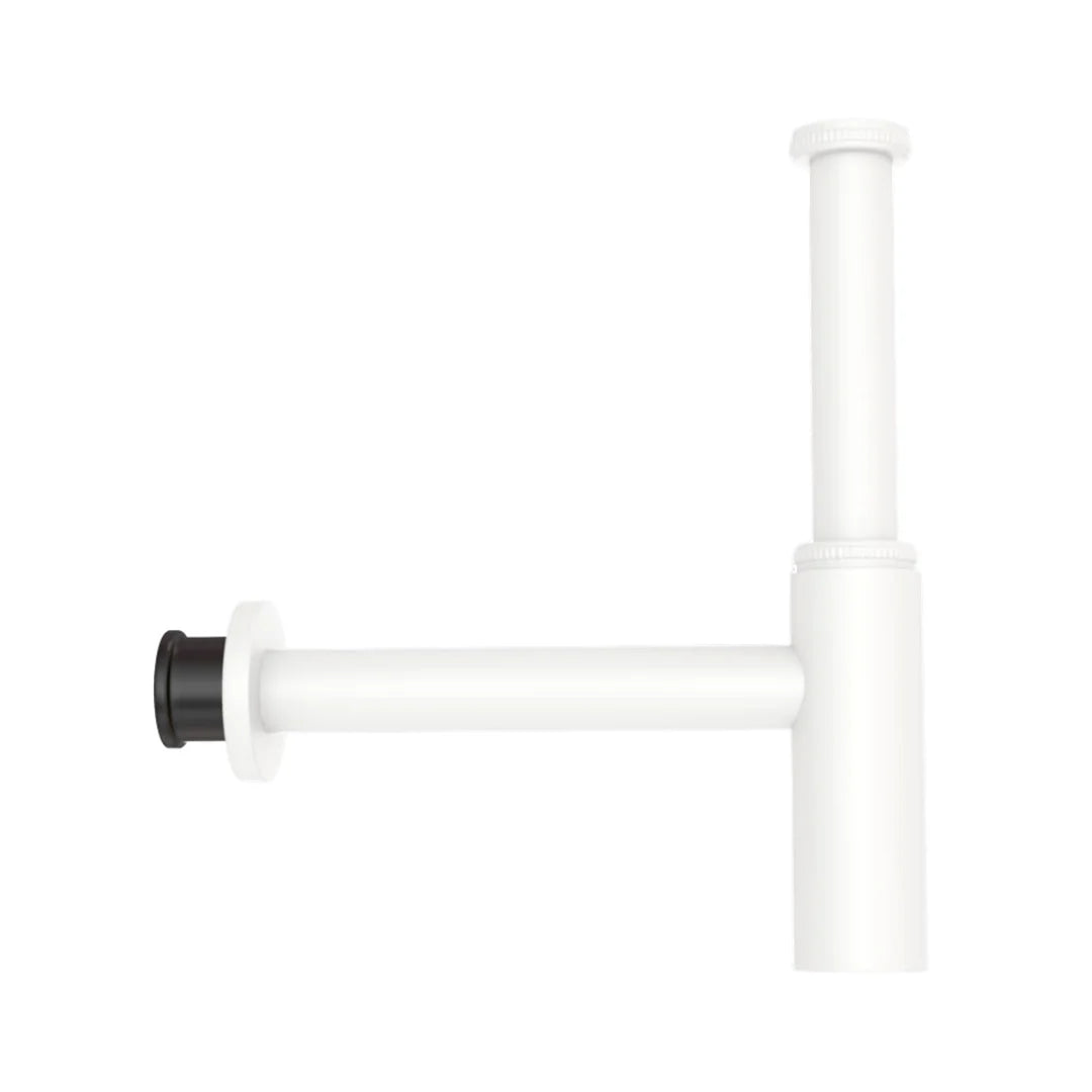 BOTTLE TRAP WITH 12 & 7.5 INCH PIPE - JAQUAR FAUCETS - ( WHITE MATT - ALLIED - 0x32 mm - 0inchX1.25inch )