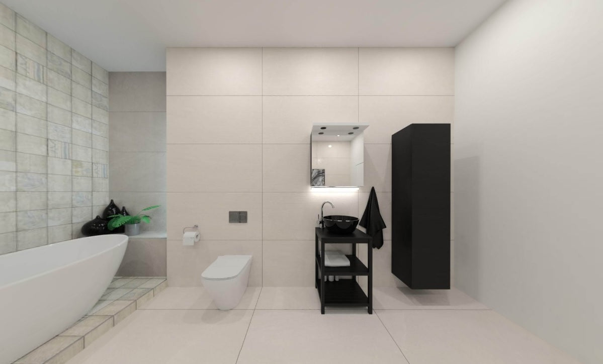 DACITE CREAM MATT STRONG-X - SIMPOLO-TILES- ( - IMPATTO MATT - 1198x598 mm - 48inchX24inch )