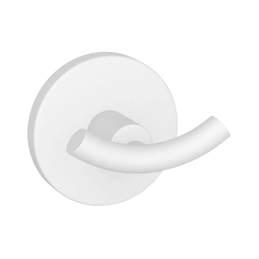 DOUBLE COAT HOOK - JAQUAR FAUCETS - ( WHITE MATT - CONTINENTAL ACC. - 0x0 mm - 0inchx0inch )