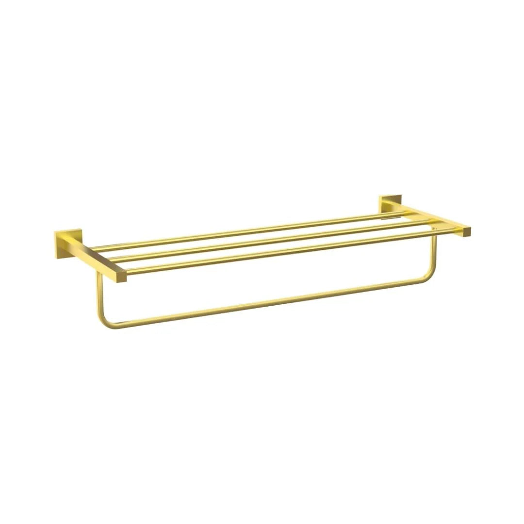 TOWEL RACK W/HANGERS - JAQUAR FAUCETS - ( GOLD DUST - ACC. KUBIX PRIME - 0x600 mm - 0inchX24inch )