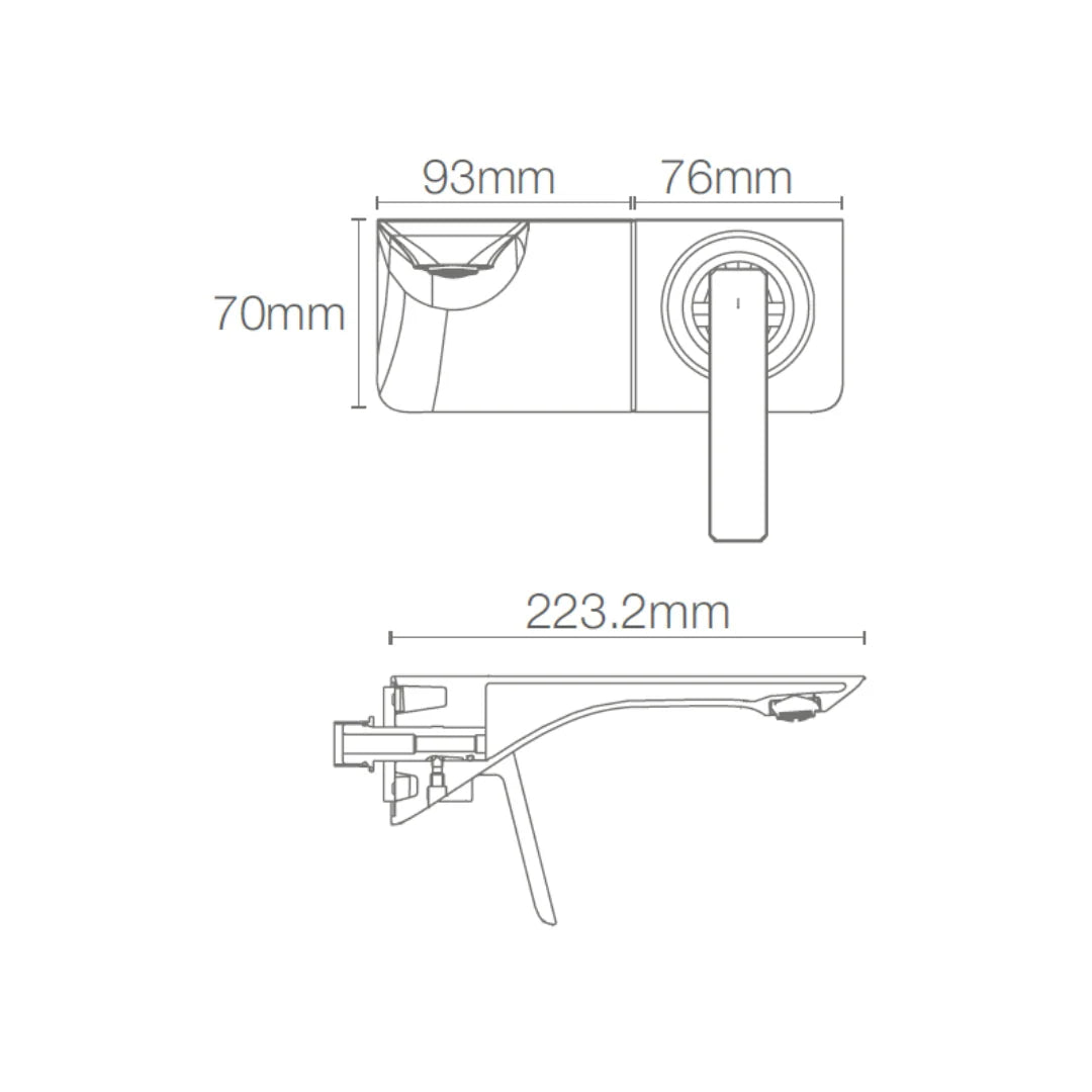 MODERNLIFE EDGE WM LAV FAUCET TRIM - KOHLER LUXURY - ( BLACK MATT - LUXURY - 0x15 mm - 0inchX0.5inch )