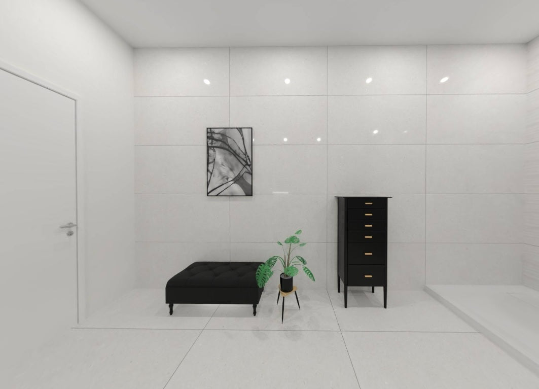 FOSSIL BIANCO GLOSSY - SIMPOLO-TILES- (  - IMPATTO GLOSSY - 1198x598 mm - 48inchX24inch )