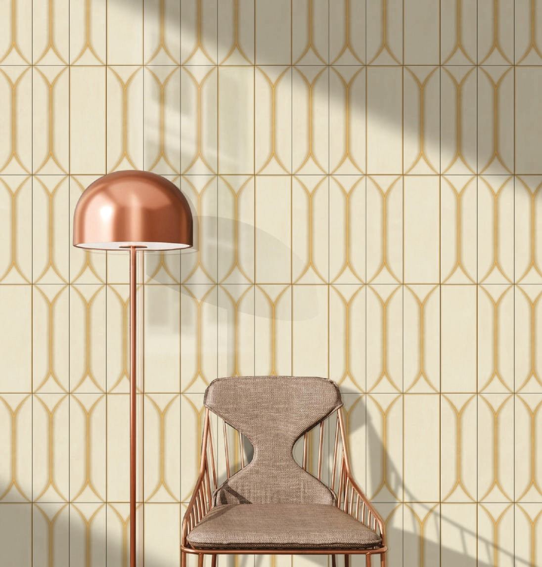 BOAT CARAMEL DECOR - COLORTILE - ( - BOAT GLOSSY - 300x100 mm - 12inchX4inch )