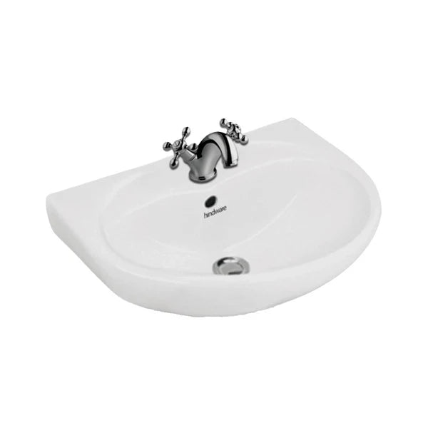 WASH BASIN CLEO - HINDWARE - ( STAR WHITE - CLEO - 510x410 mm - 20inchX16inch )