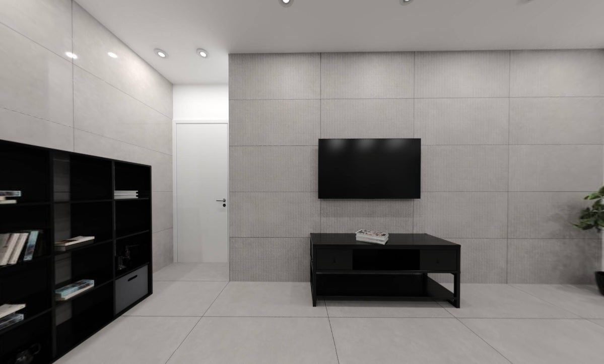 CEMENTI ASH MATT STRONG-X - SIMPOLO-TILES- (  - IMPATTO MATT - 1198x598 mm - 48inchX24inch )